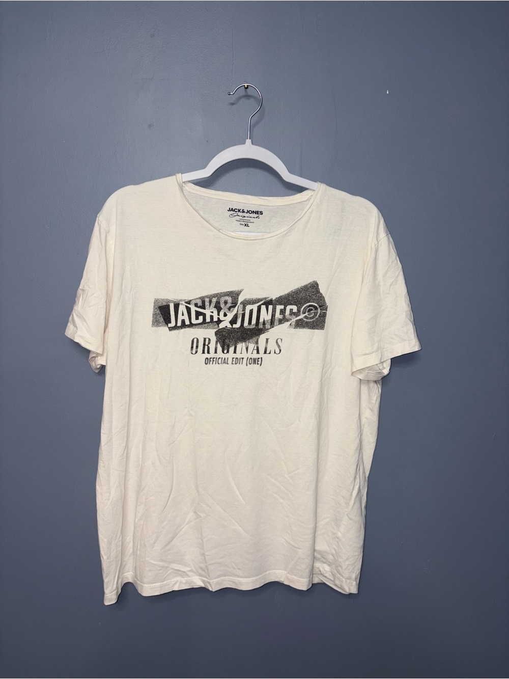 Jack & Jones | White Tee (Men’s) | Size XL